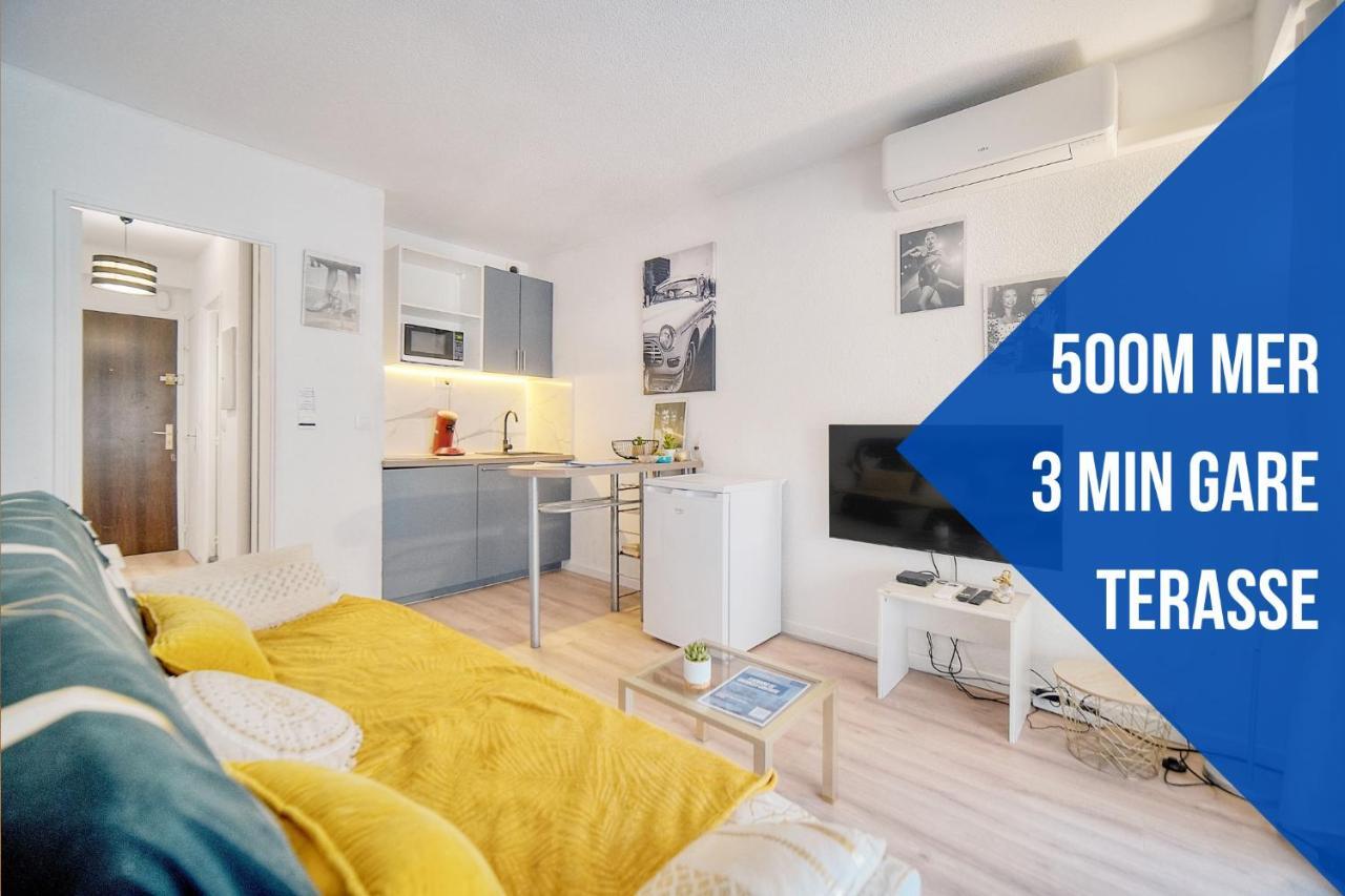 Le Kate-500M Plage-Terrasse Verriere Cote D'Azur Cannes Eksteriør bilde